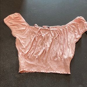 Pink crop top